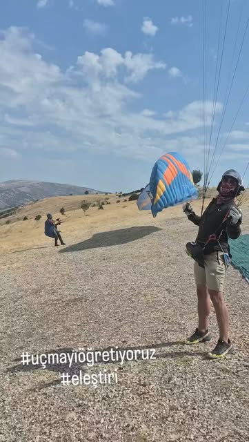 Babadağ'da uçuş alanındaki Anka Havacılık ekibini gösteren Instagram videosu